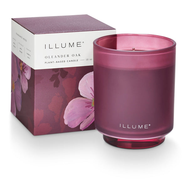 Oleander Oak Refillable Boxed Glass Candle - Illume Candles - 45375007000