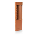 Assorted Burnt Orange Candle Tapers 3-Pack