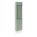 Assorted Sage Green Candle Tapers 3-Pack