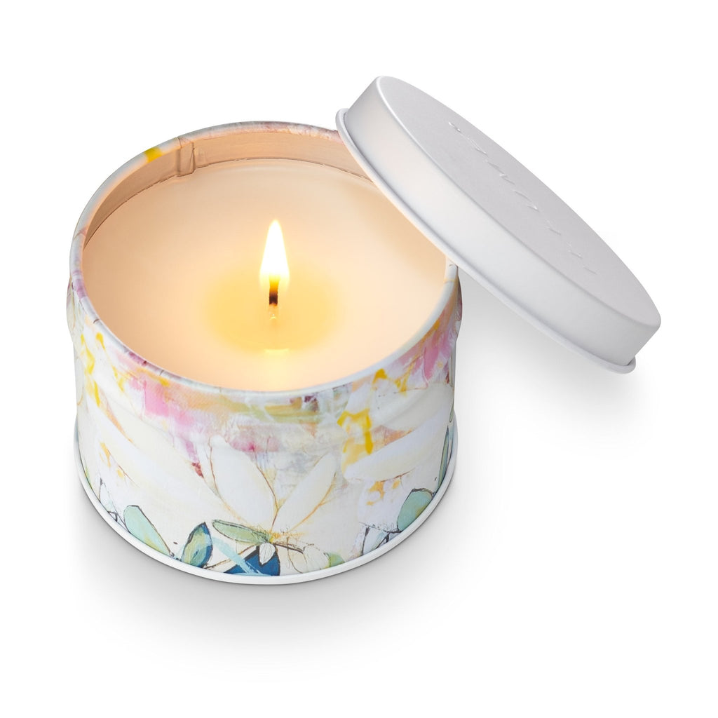 Gardenia Artist Printed Tin Candle - Illume Candles - 46298012000