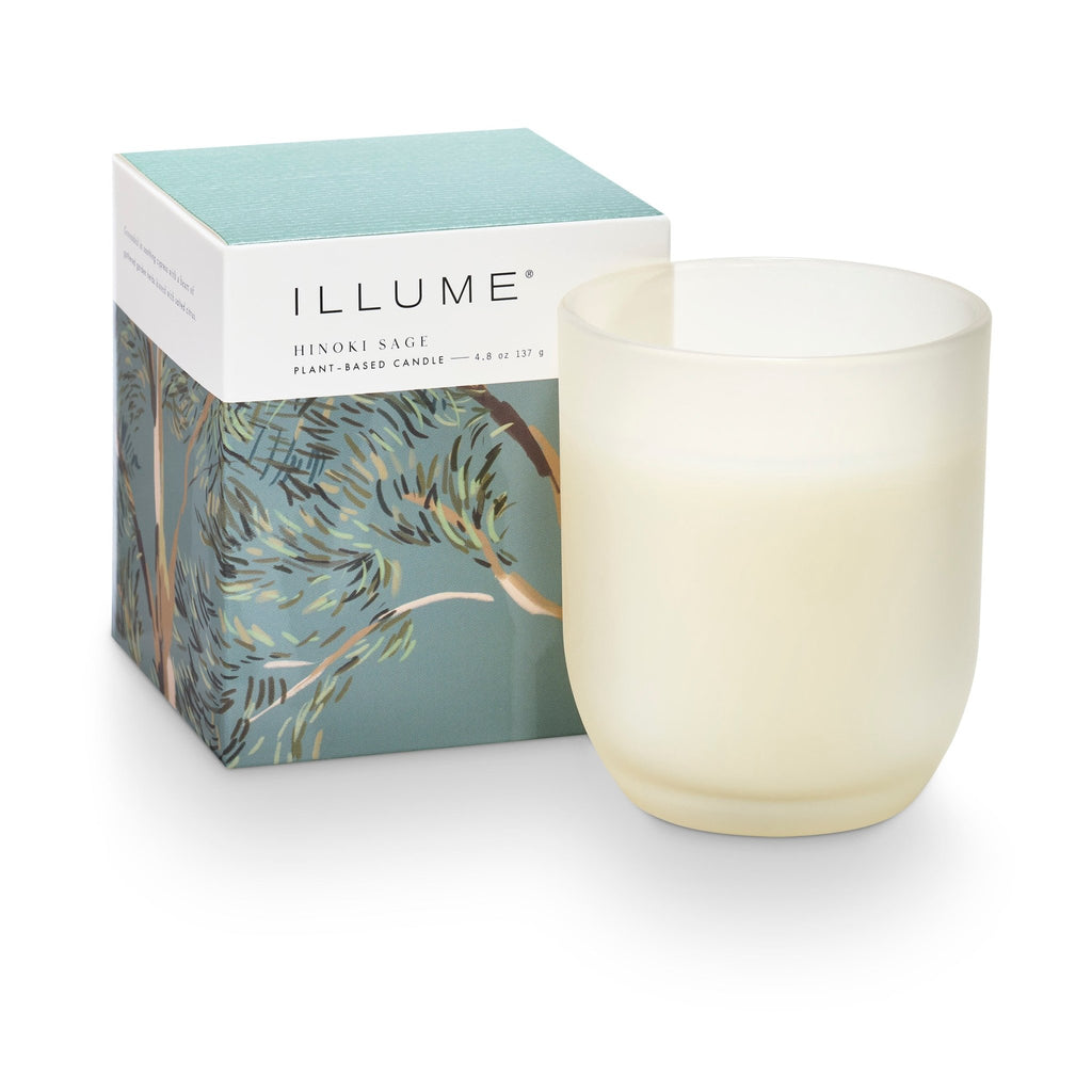 Hinoki Sage Baby Boxed Glass Candle - Illume Candles - 46319003000