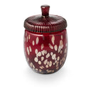 Crimson Woods Glass Acorn Candle
