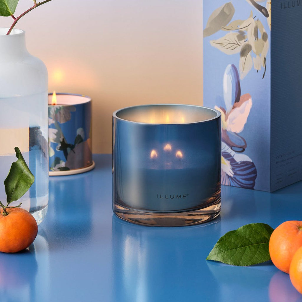 Citrus Crush Statement Glass Candle - Illume Candles - 46261343000