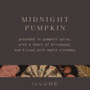 Midnight Pumpkin Glass Acorn Candle