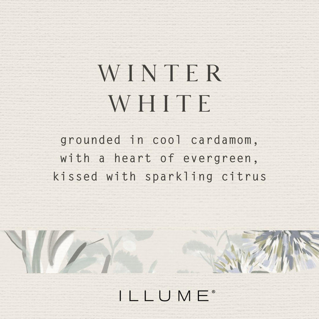 Winter White Refillable Boxed Glass Candle - Illume Candles - 45375333000