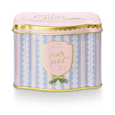 Pink Pine Printed Tin Candle
