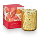 Cranberry Currant Small Boxed Crackle Glass Candle