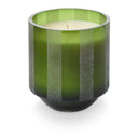 Fresh Balsam Etched Striped Glass Candle