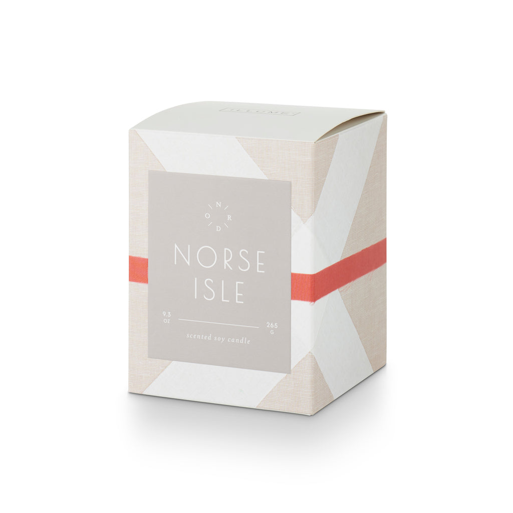 Norse Isle Fjord & Form Seafare Glass Candle