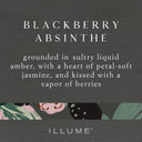 Blackberry Absinthe Statement Glass Candle