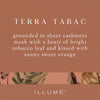 Terra Tabac Small Fragranced Pillar Candle - Illume Candles - 46272001000